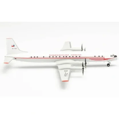 Herpa 571333 1:200 CSA Czechoslovak Airlines Ilyushin IL-18 - Miniature Marvels: Airplane Models & Painted Dice* Airplane Model