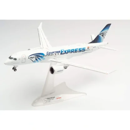 Herpa 570787 1:200 Egyptair Express Airbus A220-300 SU-GEX - Miniature Marvels: Airplane Models & Painted Dice* Airplane Model