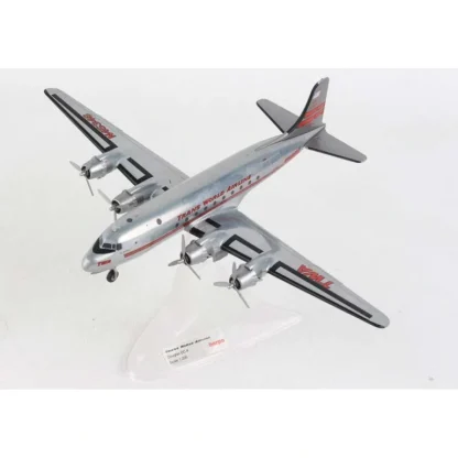 Herpa 571074 1:200 TWA Douglas DC-4 N45346 "The Acropolis" - Miniature Marvels: Airplane Models & Painted Dice* Airplane Model