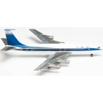 Herpa Wings 571432 1:200 El Al Boeing 707-400 - Miniature Marvels: Airplane Models & Painted Dice* Airplane Model