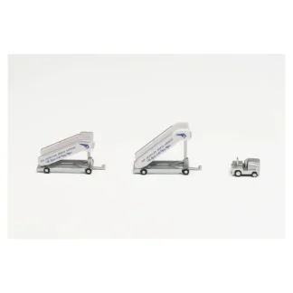 Herpa Wings 571906 1:200 Pan American World Airways historic passenger stairs (2) with tractor (1) - Miniature Marvels: Airplane Models & Painted Dice* Airplane Model