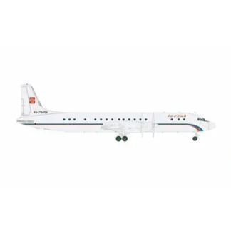 Herpa Wings 571807 1:200 Rossiya Russian State Transport Company Ilyushin IL-18 - Miniature Marvels: Airplane Models & Painted Dice* Airplane Model