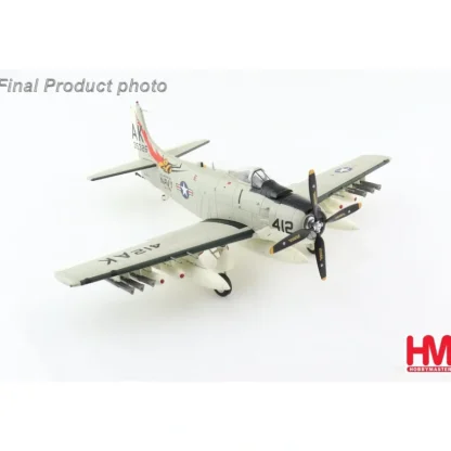 Hobby Master HA2917 1:72 A-1H Skyraider - Miniature Marvels: Airplane Models & Painted Dice* Airplane Model