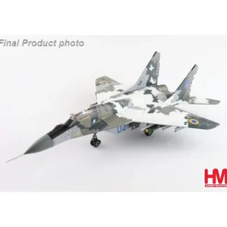 Hobby Master HA6523 1:72 MiG-29 Fulcrum C bort 02, Ukrainian Air Force (with 2 x JDAM-ER, 2 x AGM-88) - Miniature Marvels: Airplane Models & Painted Dice* Airplane Model