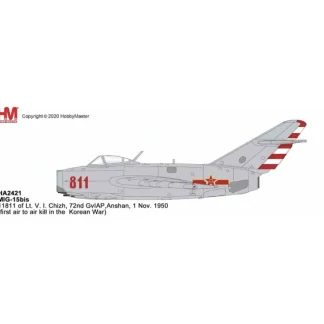 Hobby Master HA2421 1:72 MIG-15bis Lt V I Chizh 72nd GVLAP Anshan 1950 - Miniature Marvels: Airplane Models & Painted Dice* Airplane Model