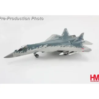 Hobby Master HA6806 1:72 Su-57 Stealth Fighter 01 Blue, Russian Air Force, 2019 (w/ 2 x R-77 and 2 x R-37 missiles on the wings) - Miniature Marvels: Airplane Models & Painted Dice* Airplane Model
