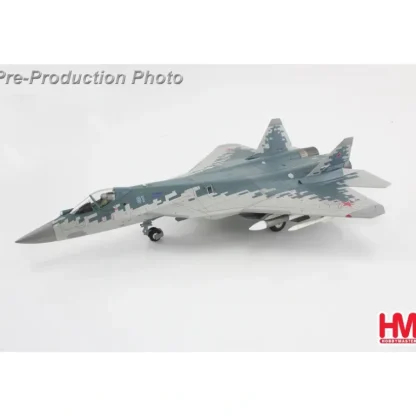 Hobby Master HA6806 1:72 Su-57 Stealth Fighter 01 Blue, Russian Air Force, 2019 (w/ 2 x R-77 and 2 x R-37 missiles on the wings) - Miniature Marvels: Airplane Models & Painted Dice* Airplane Model