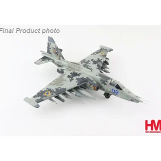 Hobby Master HA6108 1:72 Su-25M1 Frogfoot Blue 08, Ukrainian Air Force - Miniature Marvels: Airplane Models & Painted Dice* Airplane Model