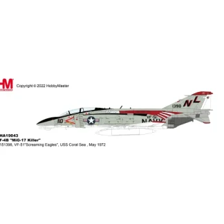 Hobby Master HA19043 1:72 U.S Navy F-4B "Mig-17 Killer" VF-51 Screaming Eagles - Miniature Marvels: Airplane Models & Painted Dice* Airplane Model