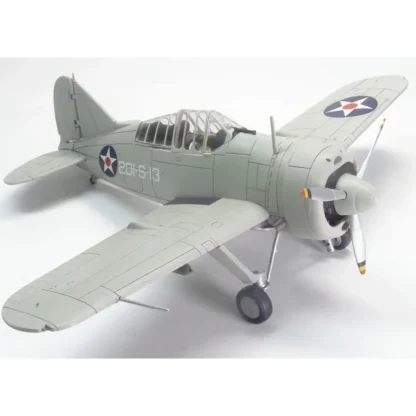Hobby Master HA7003 1:48 USN Brewster F2-A2 Buffalo VS-201 - Miniature Marvels: Airplane Models & Painted Dice* Airplane Model