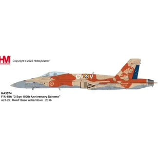Hobby Master HA3574 F/A-18A "RAAF 3 Sqn 100th Anniversary Scheme" - Miniature Marvels: Airplane Models & Painted Dice* Airplane Model