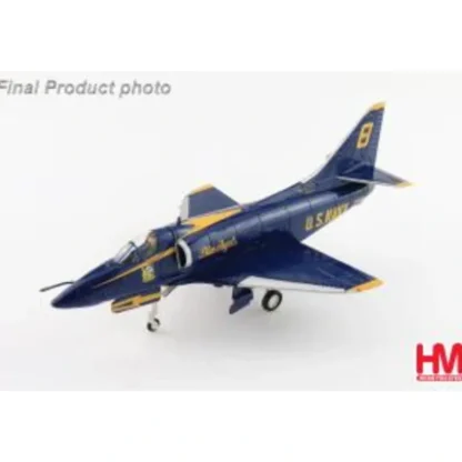 Hobby Master HA1438C 1:72 A-4E "Blue Angels" No. 8 airplane, US Navy Tokushima Aibase, 2008 "Dr Nakanishi" - Miniature Marvels: Airplane Models & Painted Dice* Airplane Model