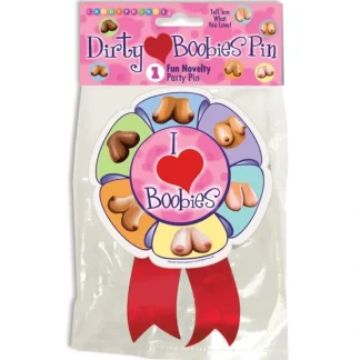 New I Boobies Pin - Funny Bachelor Party Prop - I Love Boobs Hooters Breasts GaG - Miniature Marvels: Airplane Models & Painted Dice Egpull