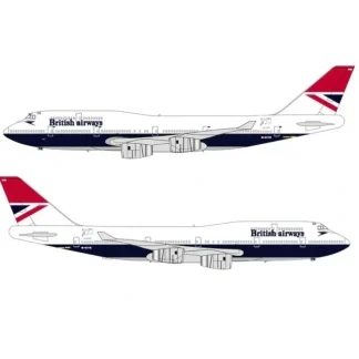 InFlight BA 100-747-BA-NEGUS 1:200 British Airways Boeing 747-400 G-CIVB - Miniature Marvels: Airplane Models & Painted Dice* Airplane Model