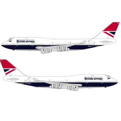InFlight BA 100-747-BA-NEGUS 1:200 British Airways Boeing 747-400 G-CIVB - Miniature Marvels: Airplane Models & Painted Dice* Airplane Model