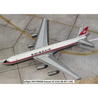InFlight IF80008 1:200 Swiss Air Douglas DC8-62 - Miniature Marvels: Airplane Models & Painted Dice* Airplane Model
