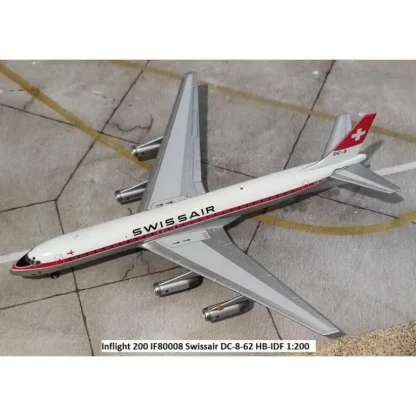 InFlight IF80008 1:200 Swiss Air Douglas DC8-62 - Miniature Marvels: Airplane Models & Painted Dice* Airplane Model