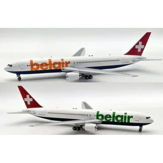 InFlight200 IF763471223 Belair Boeing 767-3Q8/ER HB-ISE - Miniature Marvels: Airplane Models & Painted Dice* Airplane Model