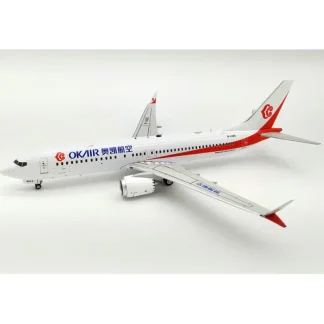 InFlight IF737MAXBK01 1:200 Okair Boeing 737 Max 8 B-I485 - Miniature Marvels: Airplane Models & Painted Dice* Airplane Model