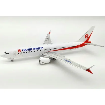 InFlight IF737MAXBK01 1:200 Okair Boeing 737 Max 8 B-I485 - Miniature Marvels: Airplane Models & Painted Dice* Airplane Model