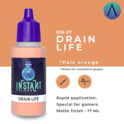 Discount Instant Colors: Drain Life S75 SIN-07 - Miniature Marvels: Airplane Models & Painted Dice Paint