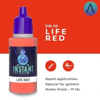 Store Instant Colors: Life Red S75 SIN-05 - Miniature Marvels: Airplane Models & Painted Dice Paint