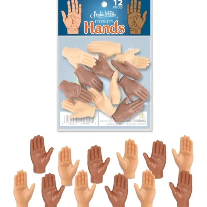 Fashion Itty Bitty Hands (Bag of 12) - Tiny Figurines Craft Art Toys - Archie McPhee - Miniature Marvels: Airplane Models & Painted Dice Egpull