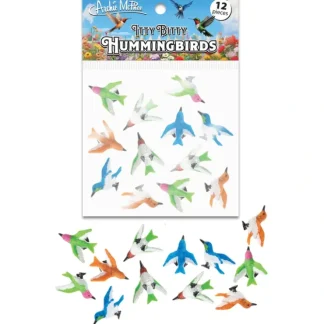 Best Itty Bitty Hummingbirds (Bag of 12) - Garden Bird Figurines - Archie McPhee - Miniature Marvels: Airplane Models & Painted Dice Egpull