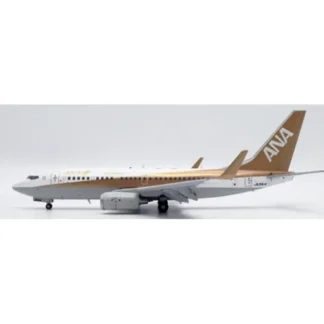 JC Wings EW2737001A 1:200 ANA Boeing 737-700 JA01AN "Gold" (Flaps Down) - Miniature Marvels: Airplane Models & Painted Dice* Airplane Model