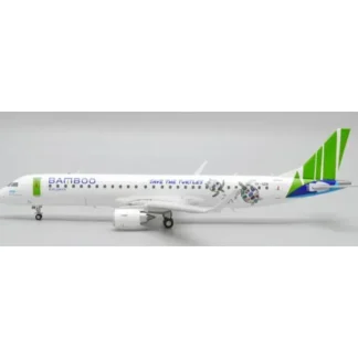 JC Wings JC2BAV0078 1:200 Bamboo Airways Embraer 190-200LR OY-GDB "Save the Turtles" - Miniature Marvels: Airplane Models & Painted Dice* Airplane Model