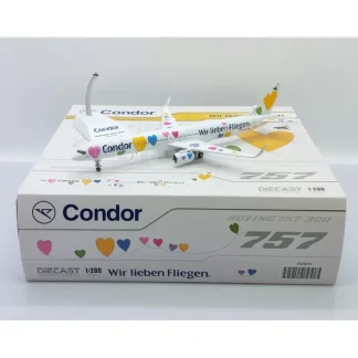 JC Wings JC2CFG0215 1:200 Condor Boeing 757-300 D-ABON "Wir lieben Fliegen" - Miniature Marvels: Airplane Models & Painted Dice* Airplane Model