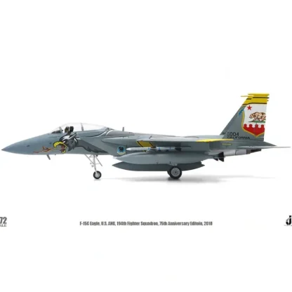 JC Wings JCW-72-F15-013 1:72 F-15C Eagle Diecast Model USAF 144th FW, 194th FS CA ANG Griffins, #84-0004, Fresno ANGB, CA, Squadron 75th Anniversary 2018 - Miniature Marvels: Airplane Models & Painted Dice* Airplane Model