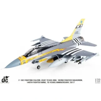 JC Wings JCW-72-F16-013 1:72 F-16C Fighting USAF 149th FW, 182nd FS TX ANG, #86-0321, Joint Base San Antonio, TX, Squadron 70th Anniversary 2017 - Miniature Marvels: Airplane Models & Painted Dice* Airplane Model