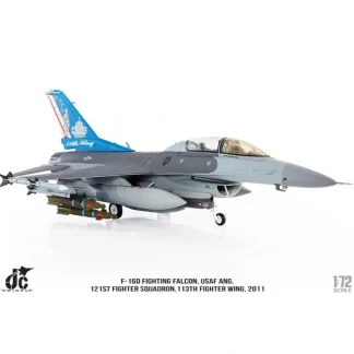 JC Wings JCW-72-F16-016 1:72 F-16D Fighting Falcon USAF 113th FW, 121st FS DC ANG, #85-0509, Joint Base Andrews, MD, 2011 - Miniature Marvels: Airplane Models & Painted Dice* Airplane Model