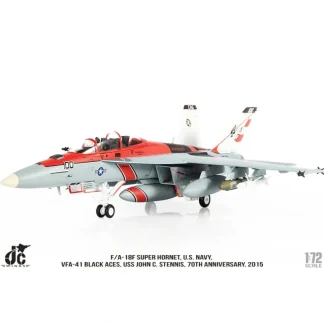 JC Wings JCW-72-F18-015 1:72 US Navy F/a-18F VFA-41 Black Aces - Miniature Marvels: Airplane Models & Painted Dice* Airplane Model