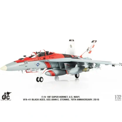 JC Wings JCW-72-F18-015 1:72 US Navy F/a-18F VFA-41 Black Aces - Miniature Marvels: Airplane Models & Painted Dice* Airplane Model