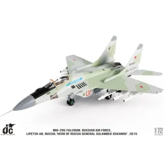 JC Wings JCW-72-MG29-013 MIG-29S Fulcrum Russian Air Force, "Hero of Russia General Sulambek Oskanov", 2015 - Miniature Marvels: Airplane Models & Painted Dice* Airplane Model