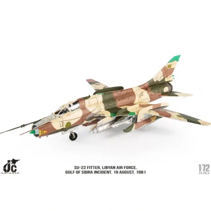 JC Wings JCW-72-SU20-001 1:72 SU-22 Fitter Libyan Air Force Gulf of Sidra Incident 19 Aug, 1981 - Miniature Marvels: Airplane Models & Painted Dice* Airplane Model