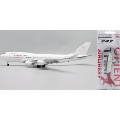 JC Wings LH2OEA255A 1:200 Orient Thai Airlines Boeing 747-400 HS-STC (with FWDP keychain) (Flaps Down) - Miniature Marvels: Airplane Models & Painted Dice* Airplane Model