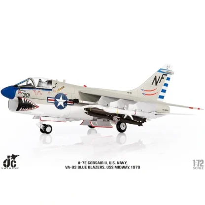 JC Wings Military JCW-72-A7-006 1:72 U.S Navy A-7E Corsair II VA-93 Blue Blazers, 1979 - Miniature Marvels: Airplane Models & Painted Dice* Airplane Model