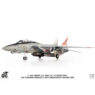 JC Wings Military JCW-72-F14-014 1:72 U.S Navy F-14A VF-14 Tophatters, 80th Anniversary Edition, 1999 - Miniature Marvels: Airplane Models & Painted Dice* Airplane Model
