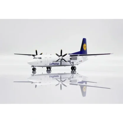 JC Wings SA2024 1:200 Lufthansa Fokker 50 Reg: D-AFFH - Miniature Marvels: Airplane Models & Painted Dice* Airplane Model