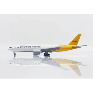 Jc Wings SA4011A 1:400 Singapore Airlines/DHL Boeing 777-200LRF (Flaps Down) - Miniature Marvels: Airplane Models & Painted Dice* Airplane Model