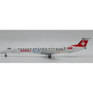 JC Wings XX20442 1:200 Swiss Embraer ERJ-145 "600th" Reg: HB-JAY - Miniature Marvels: Airplane Models & Painted Dice* Airplane Model