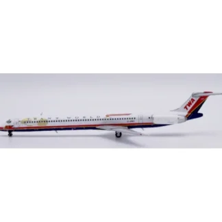 JC Wings XX40187 1:400 TWA McDonnell Douglas MD-83 "Wings of Pride" EI-BWD - Miniature Marvels: Airplane Models & Painted Dice* Airplane Model