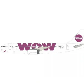 Jfox JF-A320-008 1:200 A320-200 WOW Airlines LZ-WOW - Miniature Marvels: Airplane Models & Painted Dice* Airplane Model