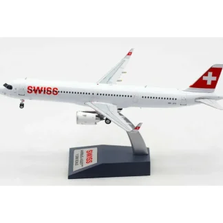 JFox JF-A321-023 1:200 Airbus A321 neo Swiss Airlines HB-JPA - Miniature Marvels: Airplane Models & Painted Dice* Airplane Model