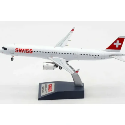 JFox JF-A321-023 1:200 Airbus A321 neo Swiss Airlines HB-JPA - Miniature Marvels: Airplane Models & Painted Dice* Airplane Model