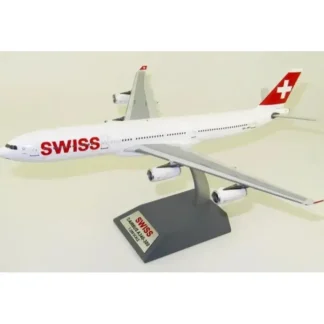 *JFox JF-A340-002 Swiss A340-300 HB-JMA - Miniature Marvels: Airplane Models & Painted Dice* Airplane Model