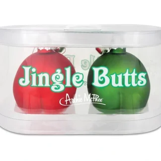 Shop Jingle Butts Ornaments - Chriistmas Holiday Art Hand-Blown Glass Archie McPhee - Miniature Marvels: Airplane Models & Painted Dice Egpull